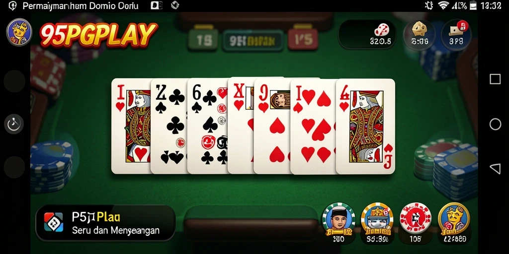 Tampilan menarik dari gameplay Domino di 95PGPLAY.