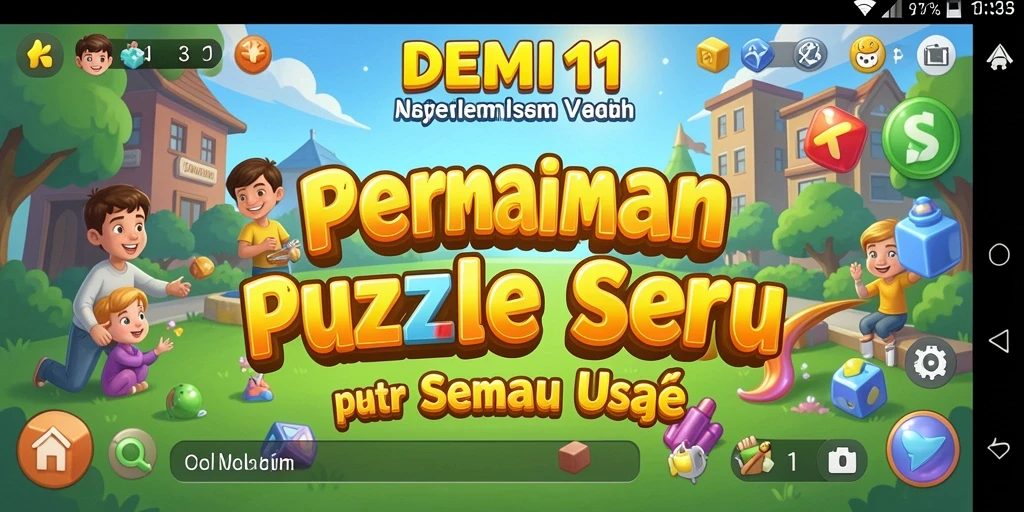 Screenshot gameplay <strong>DEMI11</strong> menunjukkan tantangan puzzle yang seru.