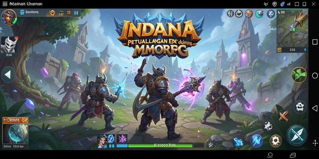 Tampilan menarik dari gameplay INDAAA dalam petualangan MMORPG.