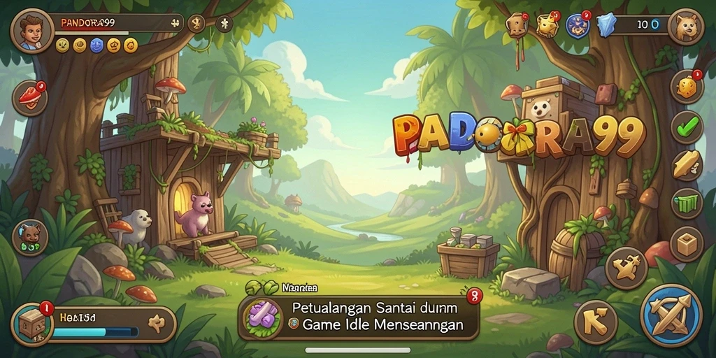 Tangkapan layar gameplay PANDORA99 menampilkan karakter yang beraksi dengan grafis menawan.